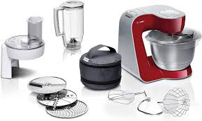 Bosch MUM5 1000W Köksmaskin med Konditorset - Röd